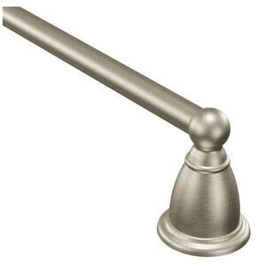 Moen Brantford Brushed Nickel 24-Inch Single Bathroom Towel Bar